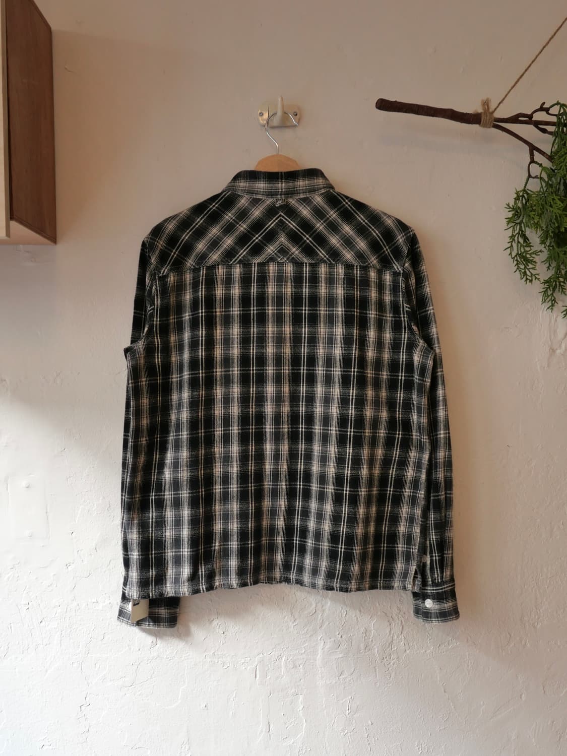 네이버후드 체크 셔츠 상품이미지3