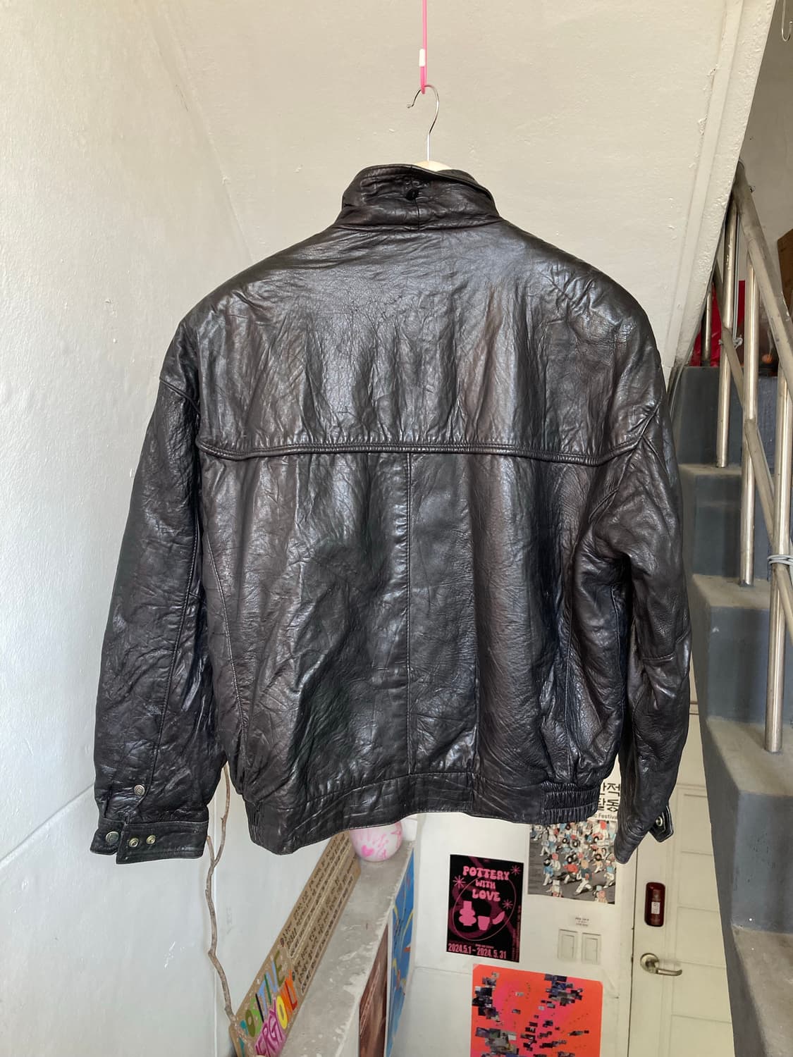 빈티지 리얼레더 포켓 자켓 상품이미지5