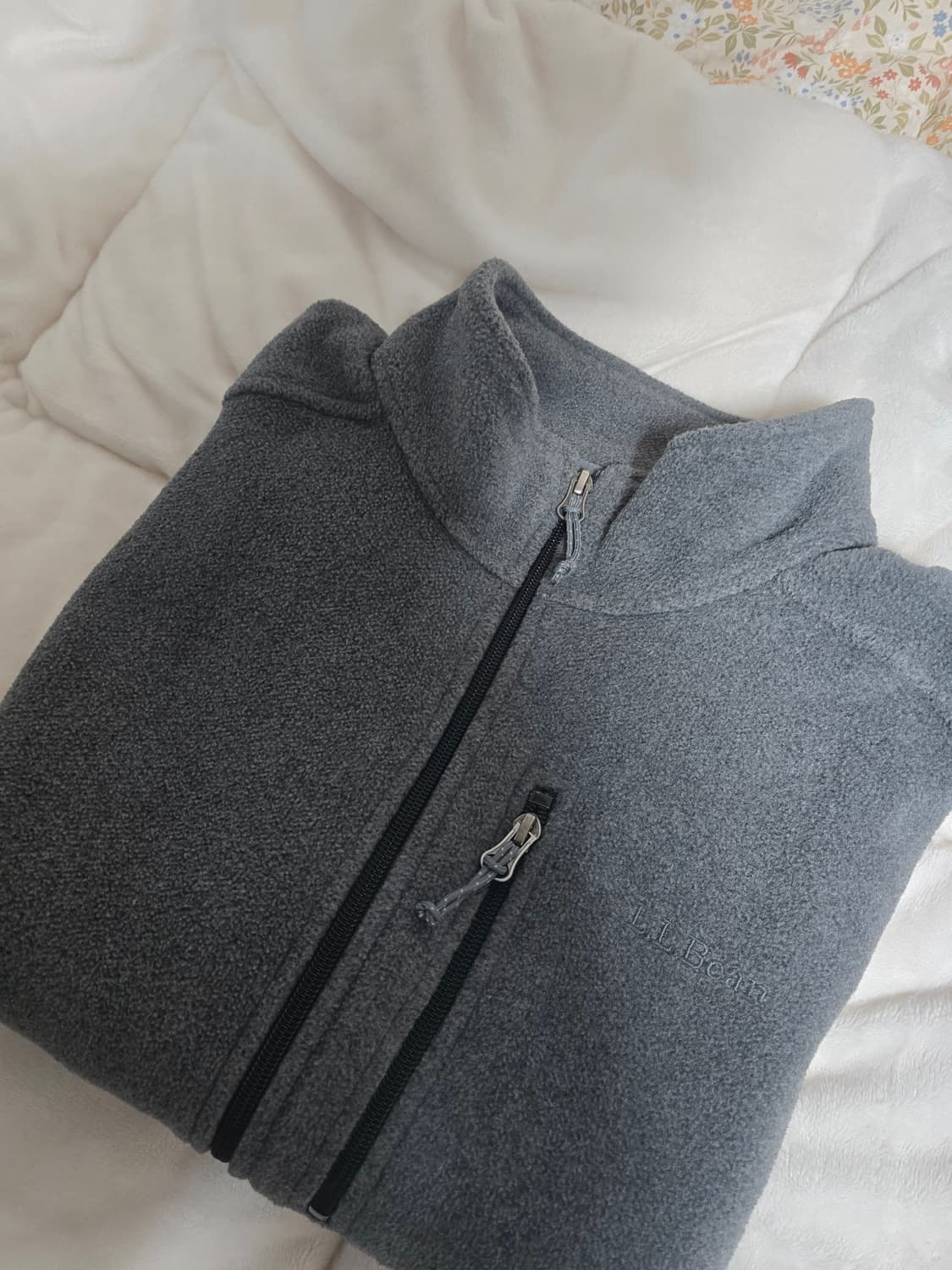 L L Bean 엘엘빈 그레이 플리스 집업 자켓 
L 상품이미지4