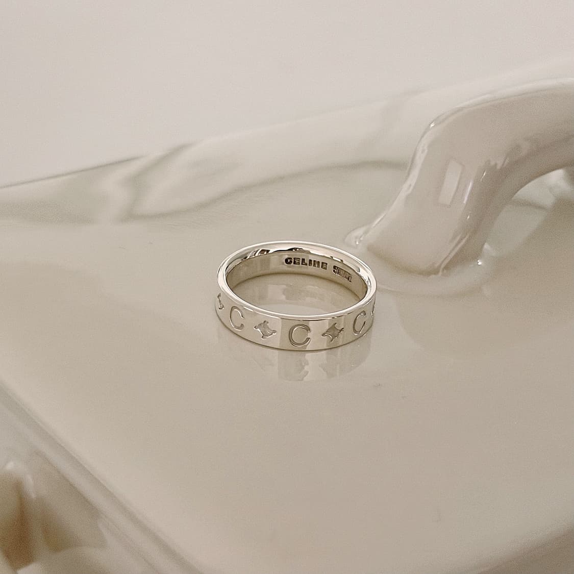 셀린느 마카담 실버 반지 상품이미지1