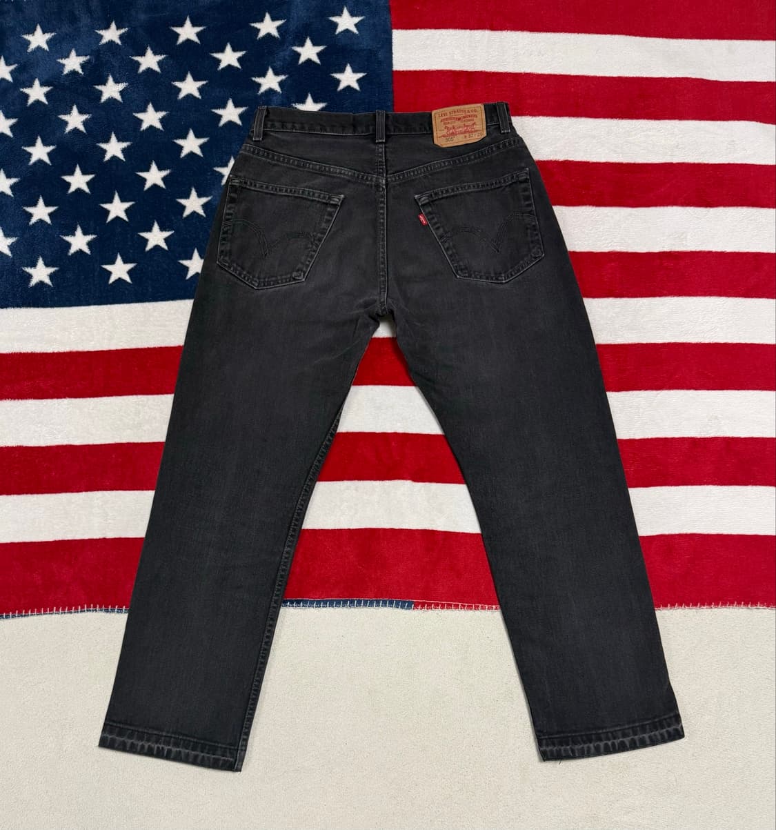 리바이스 505 빈티지 블랙 데님 팬츠 00s Levi’s [32] 상품이미지10