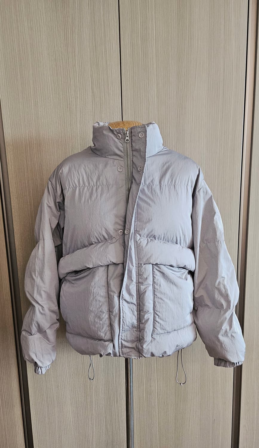 코드code: 연그레이 오버핏 솜패딩(여66 남95까지 드라이클리닝완료) 상품이미지2