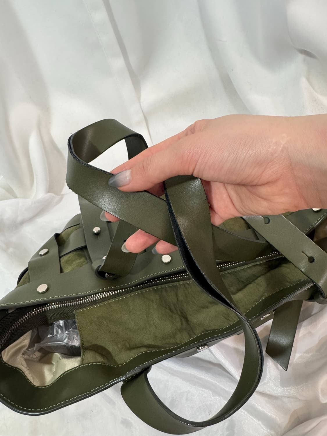 khaki detail shoulder bag 상품이미지2