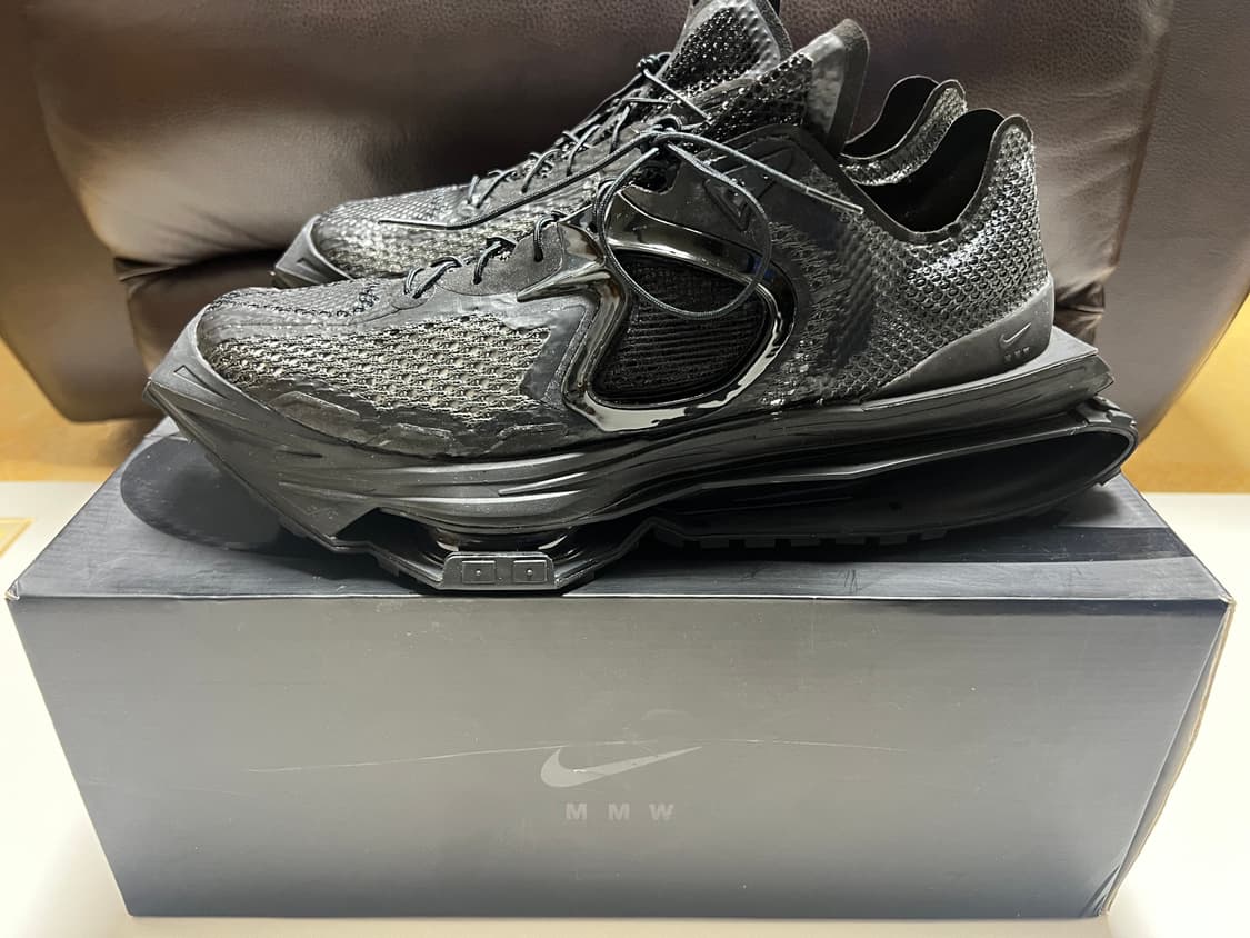 Nike x MMW Zoom 004 Triple Black 285 풀박 상품이미지1