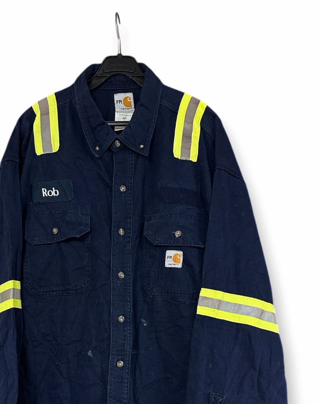 칼하트 FR 네이비 워크 셔츠 상품이미지2