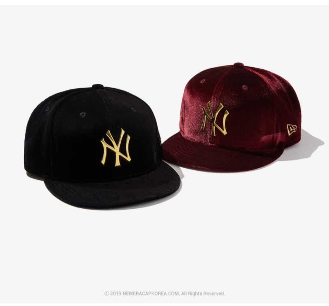 뉴에라 뉴옥양키스 벨루어 스냅백 버건디 (미디움라지) 상품이미지1