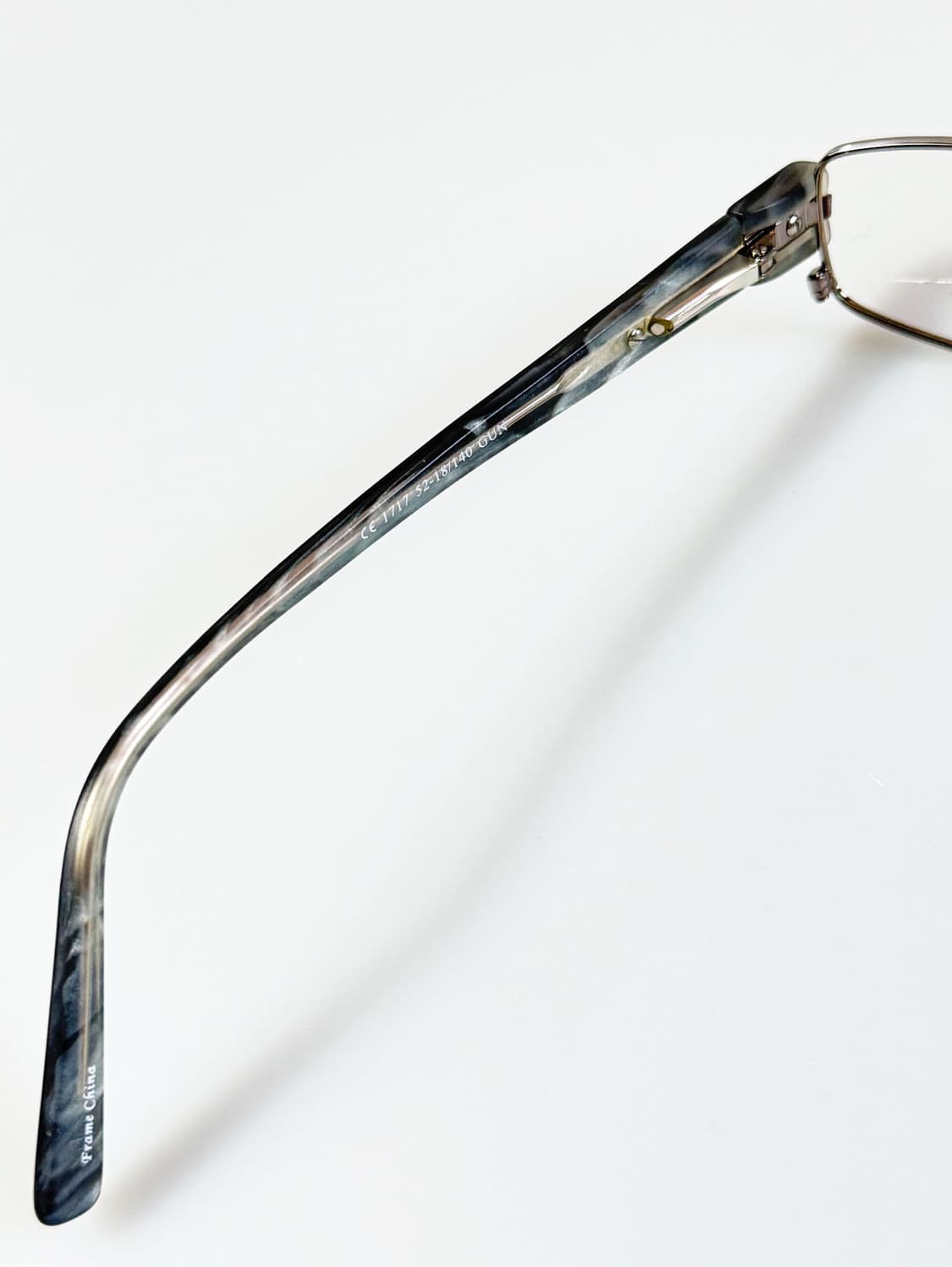 90s TOKIO 건메탈 슬림 스퀘어 빈티지 안경 상품이미지8