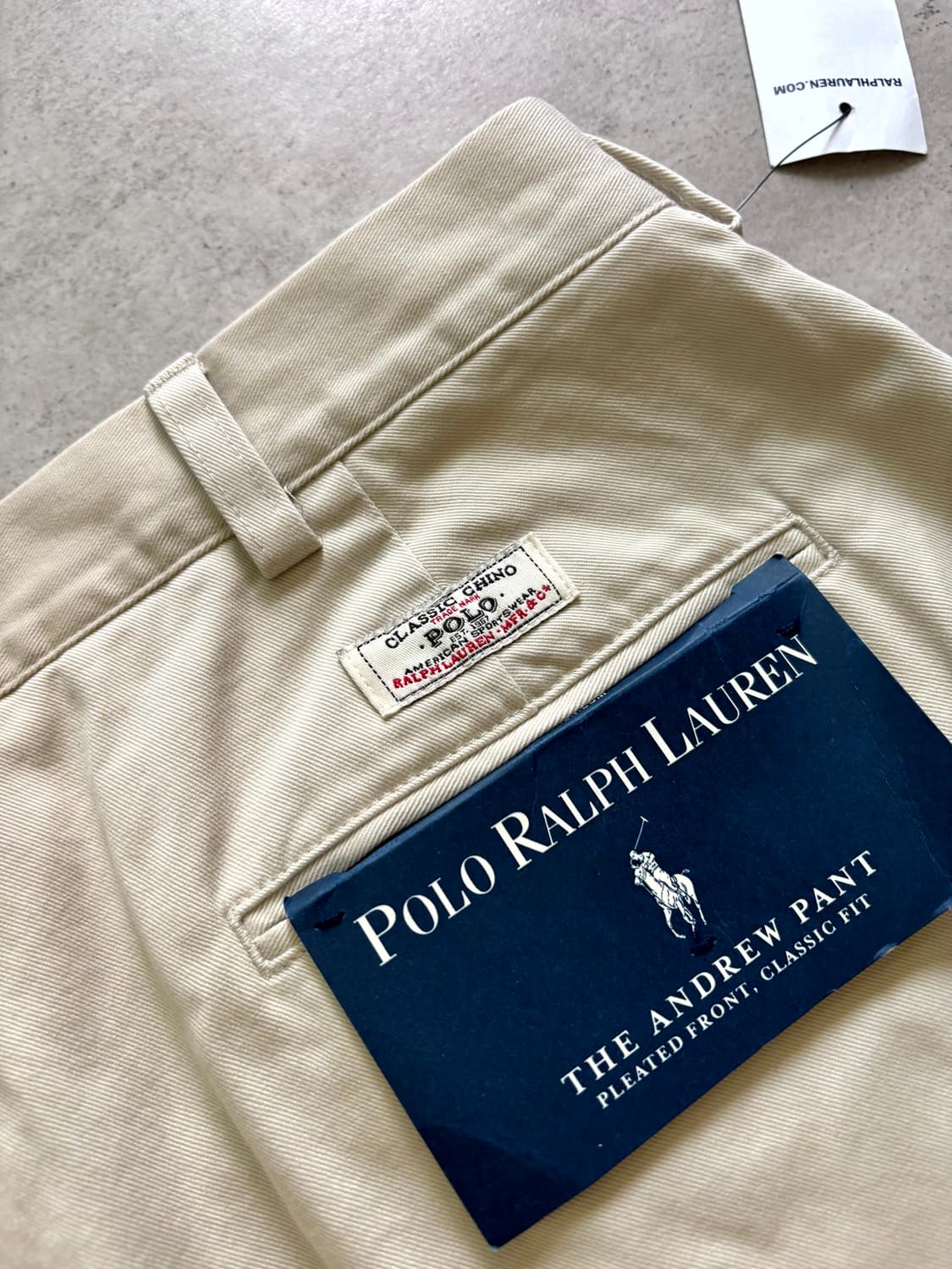 90s 폴로 랄프로렌 ANDREW 치노 팬츠 34~35" 상품이미지10