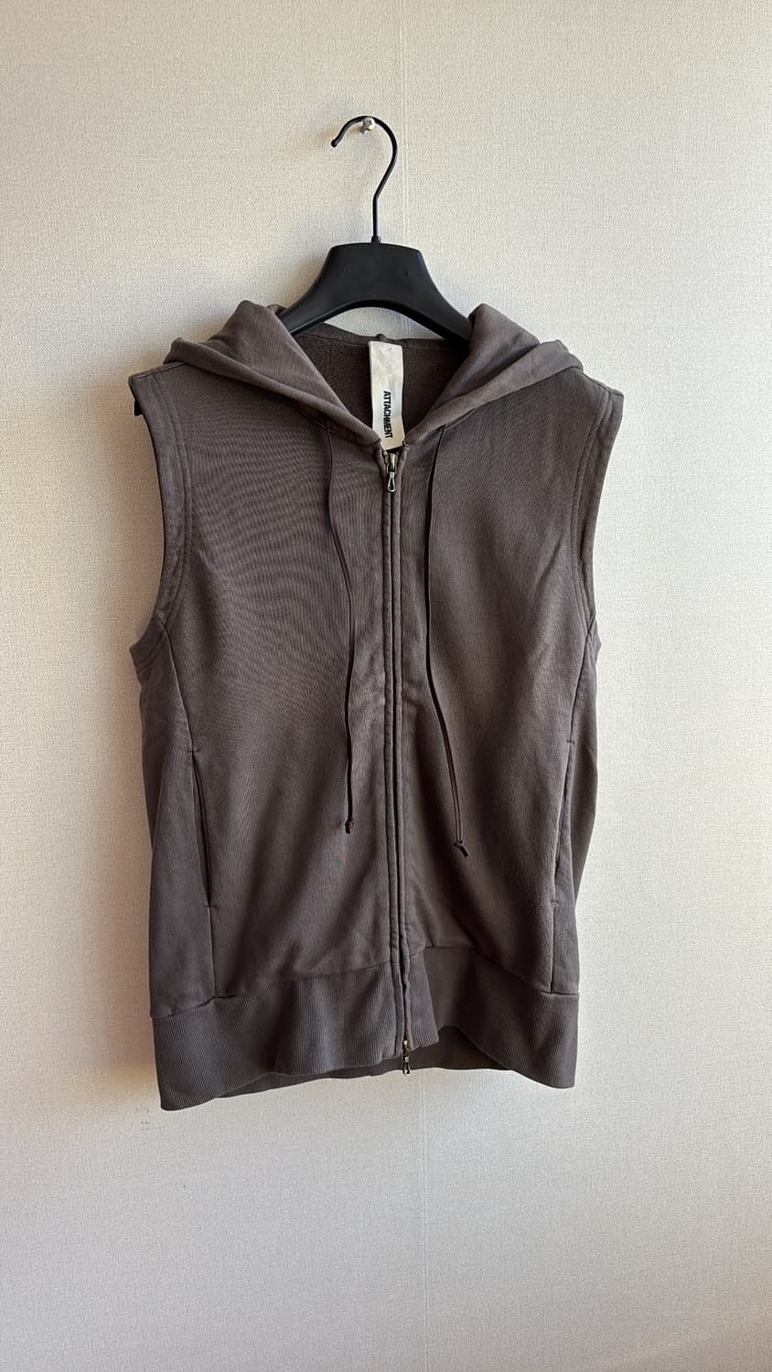 Leather String Hood Vest 상품이미지5