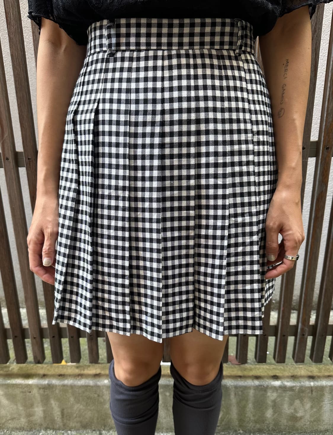 Gingham Check Skort 상품이미지4