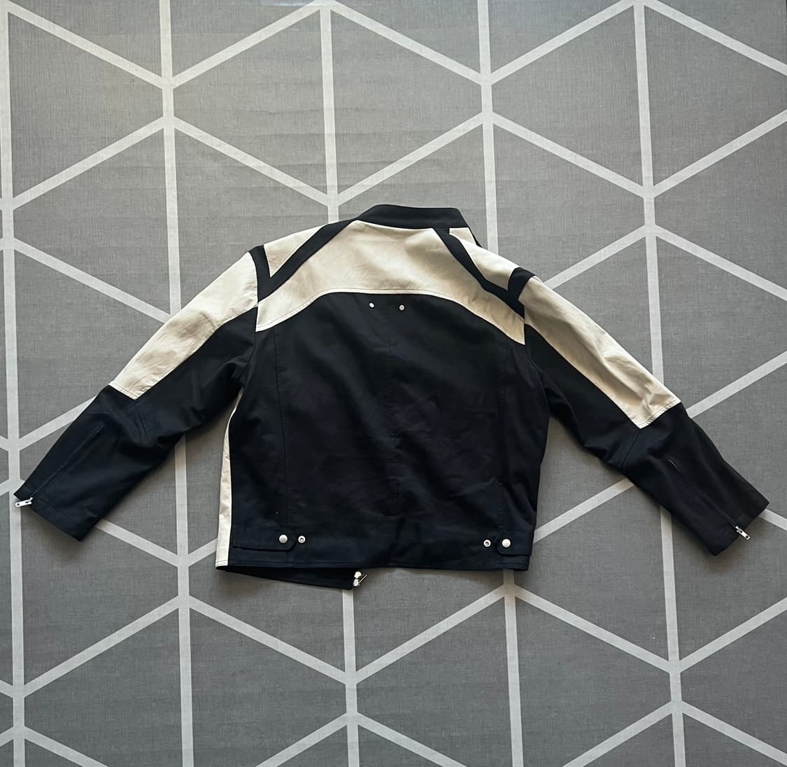 로어링라드 레이서 숏 자켓 블랙 상품이미지4