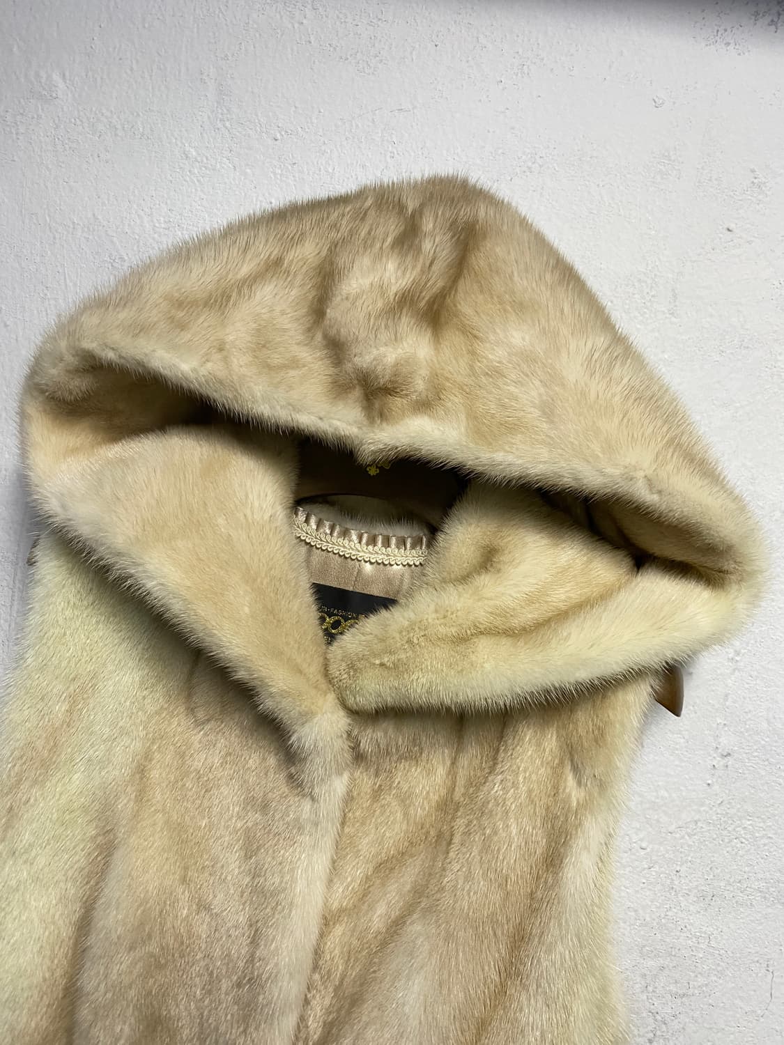 우단모피 나파밍크 후드 베스트 55-66 상품이미지2