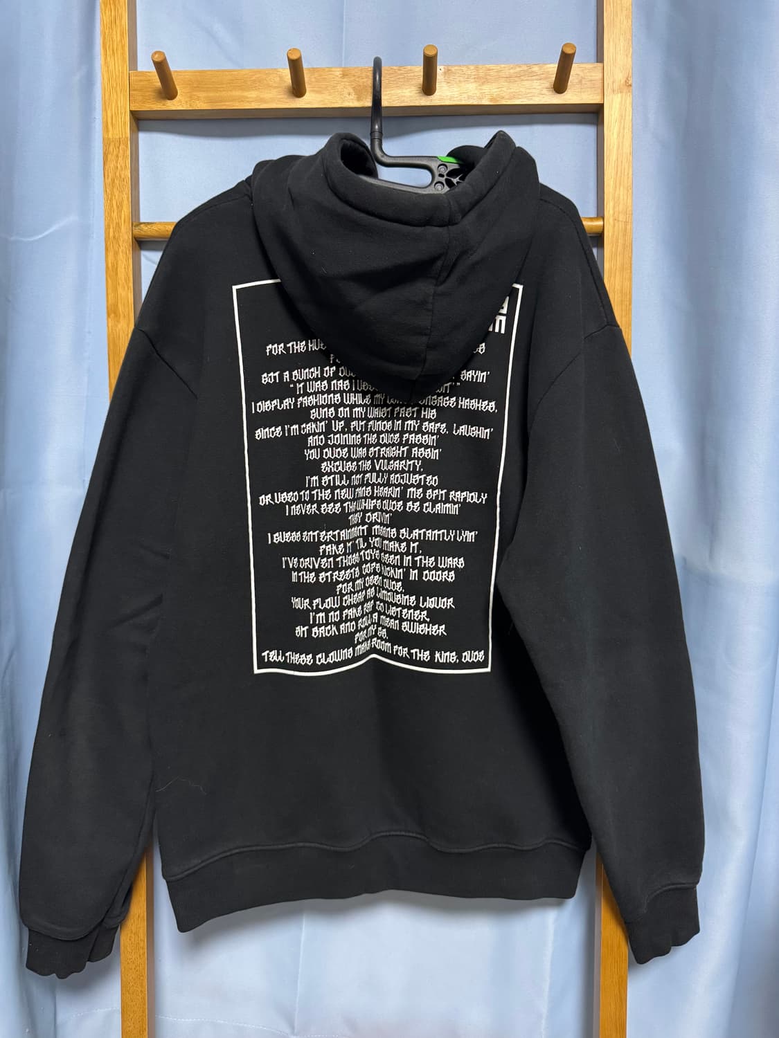 네스티킥 블랙 후드티 L 상품이미지3