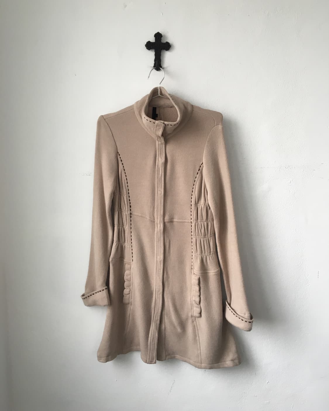 stitch point high neck knit jacket 상품이미지2