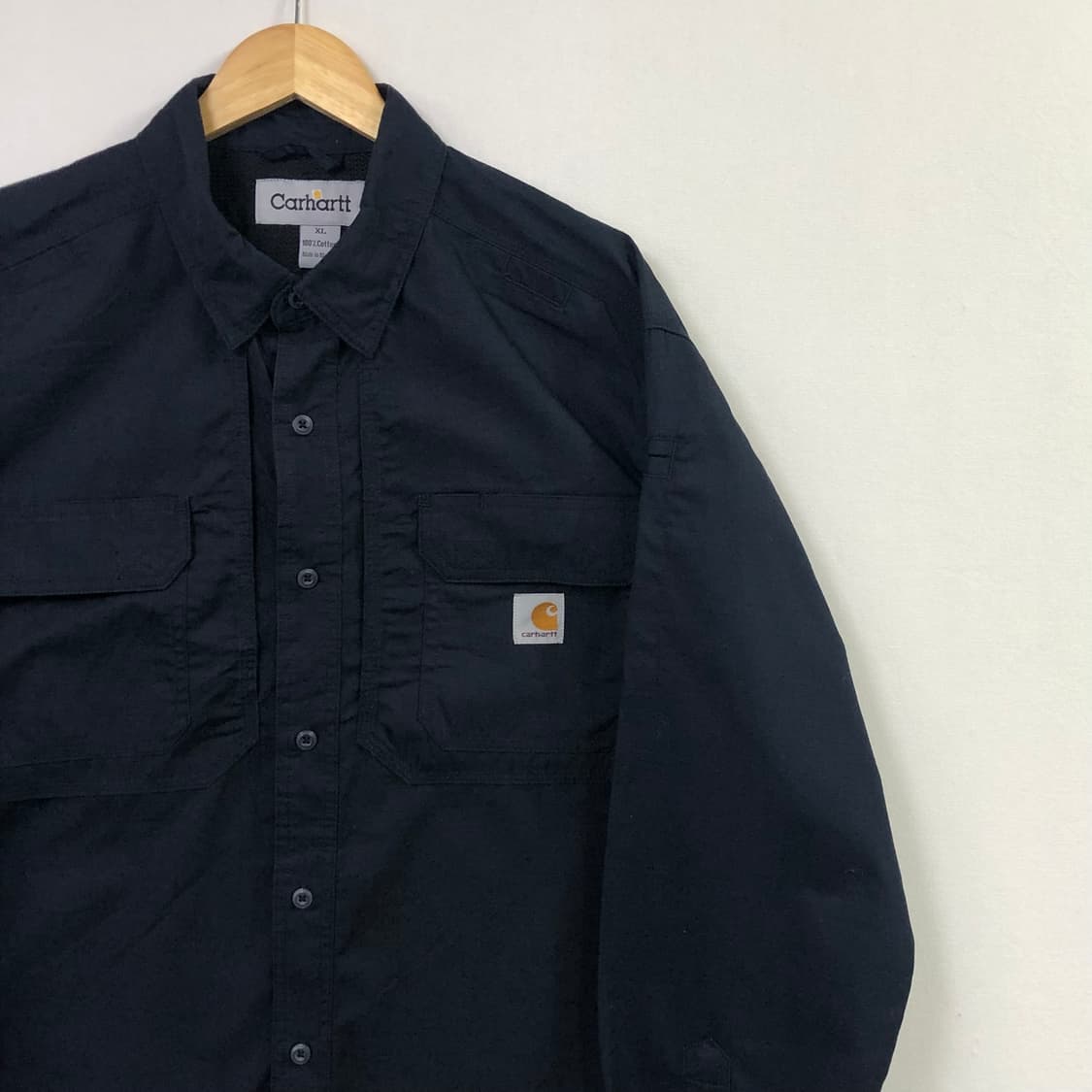 XL 칼하트 네이비 워크 셔츠 상품이미지1
