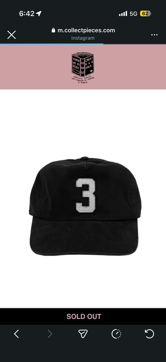 컬렉트 피시스 캡 블랙 상품이미지1