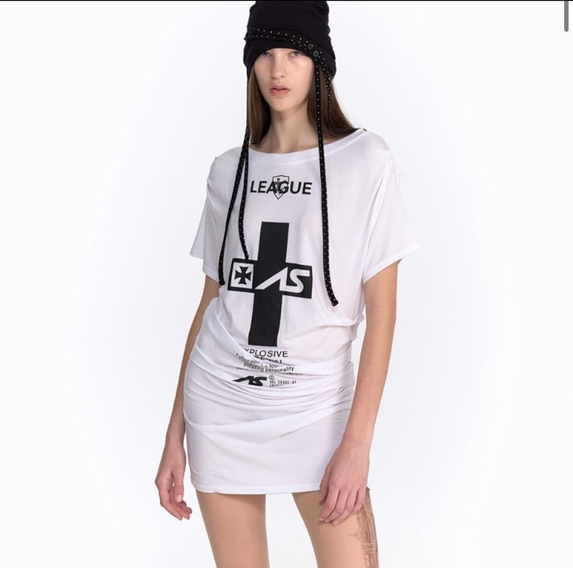 2000 아카이브 crucia tee dress white 상품이미지1