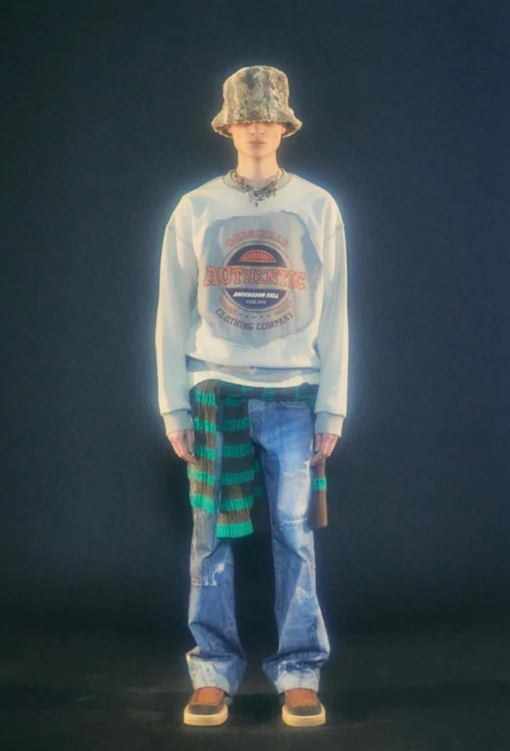 앤더슨벨 어센틱 맨투맨 M 상품이미지4