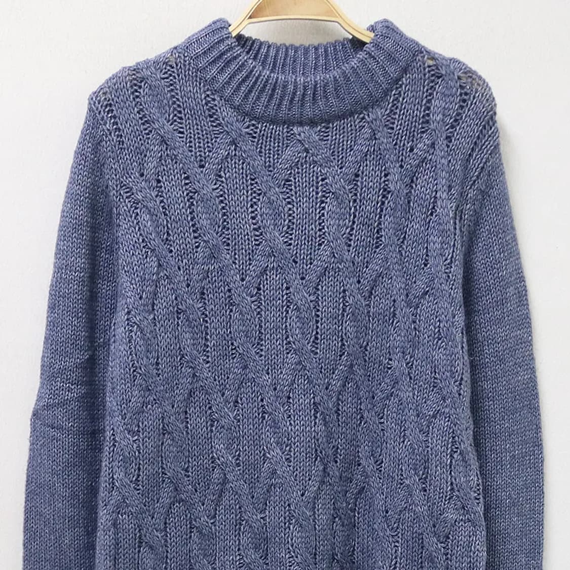 AFTERNOONTEA 울 혼방니트 레이어드 플라워 원피스 62257 상품이미지3