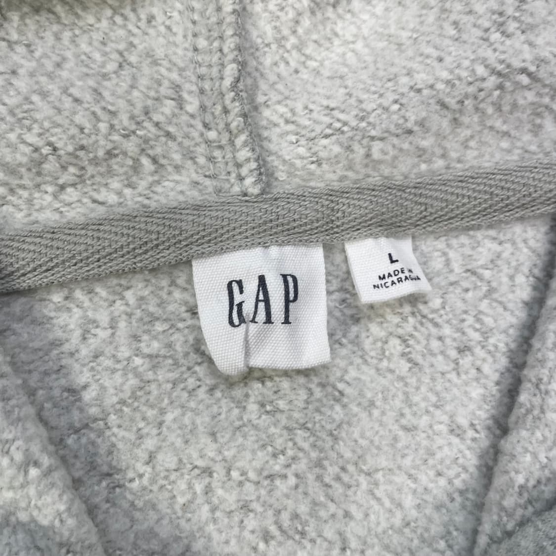 갭 Gap 스펠 로고 후드집업 그레이 상품이미지3