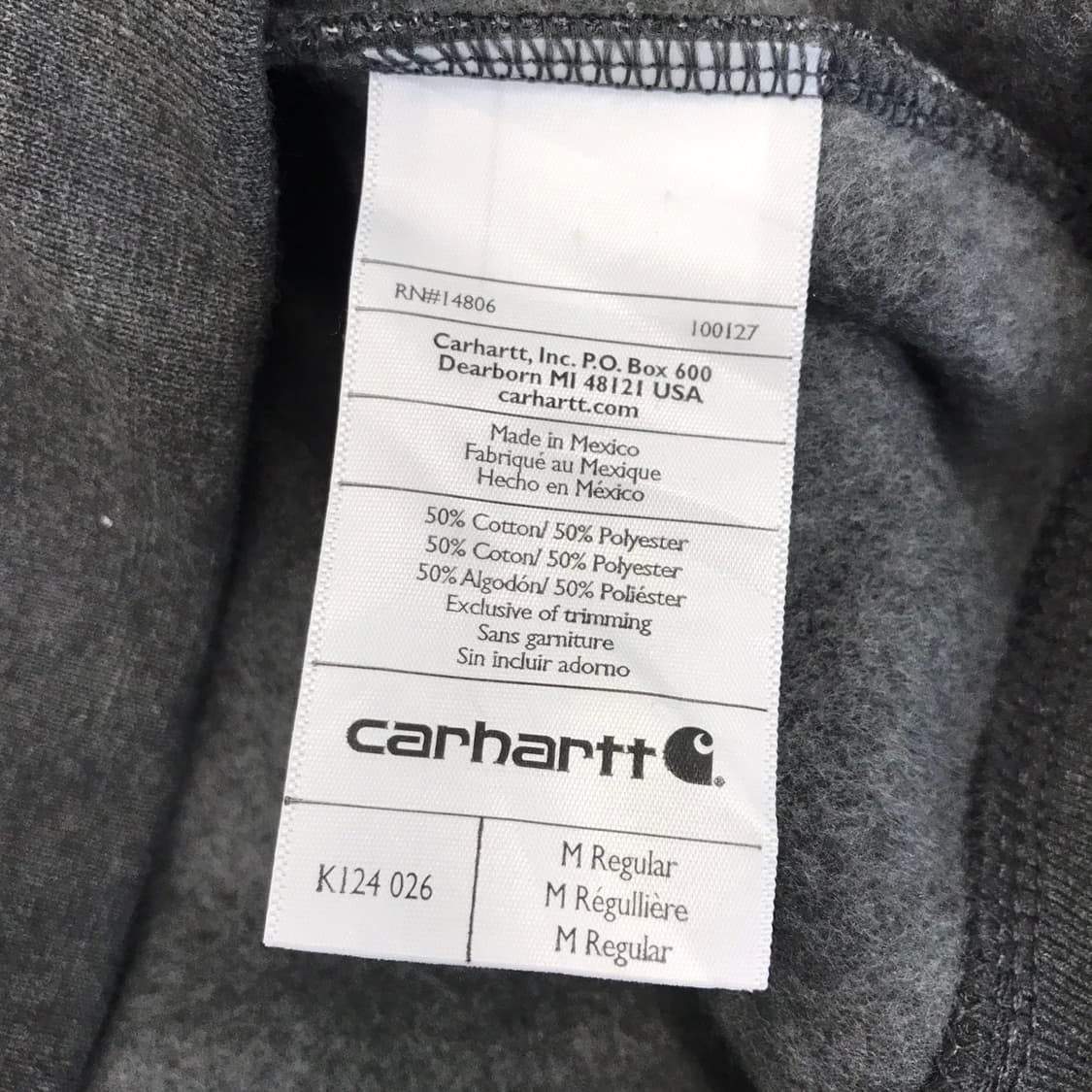 칼하트 K124 미드웨이트 스웻셔츠 [해외M] 상품이미지5