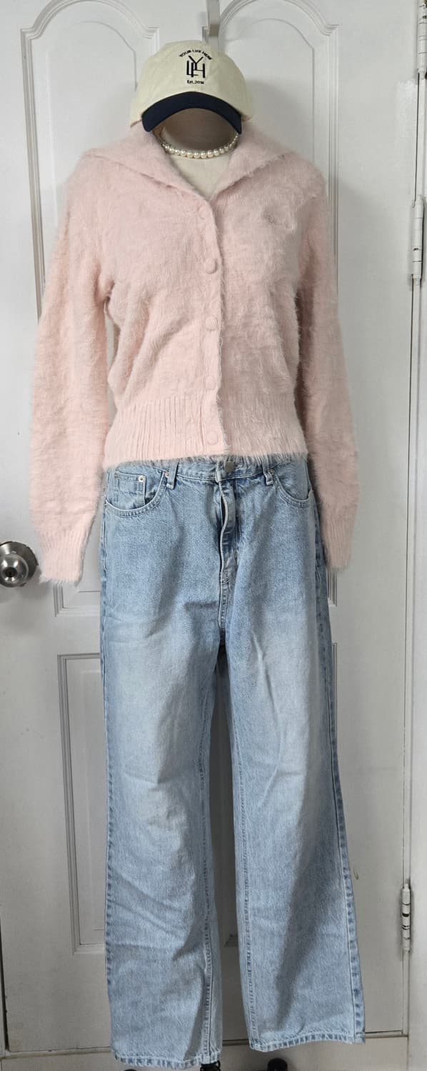 로라로라 세일러 핑크가디건 상품이미지2