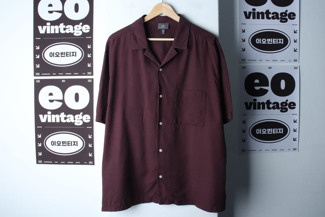 (2XL) 에이치앤엠 반팔 카라 티셔츠 셔츠 남방 빅사이즈-H32751 상품이미지2
