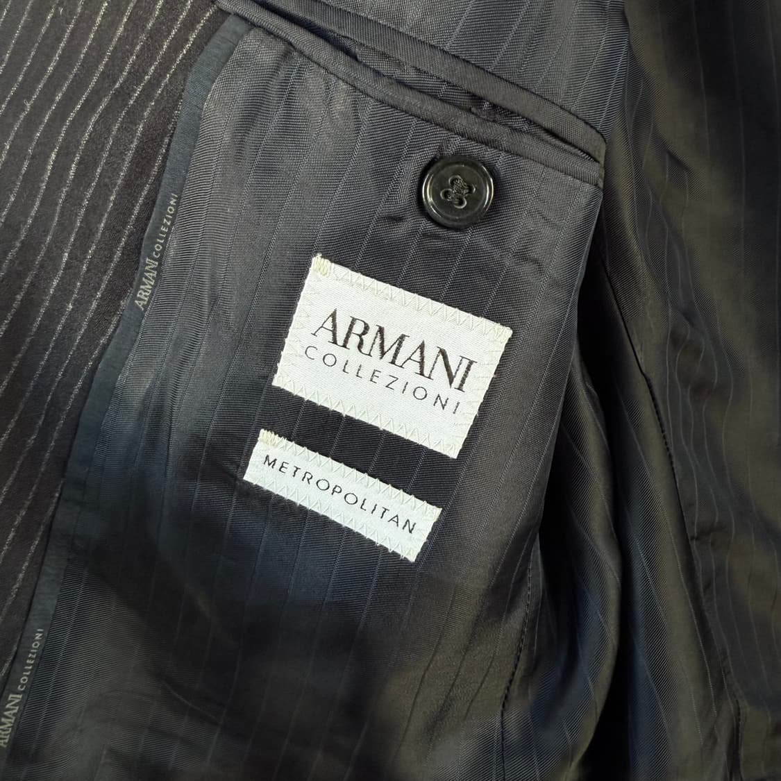 아르마니 울 스트라이프 자켓 상품이미지3