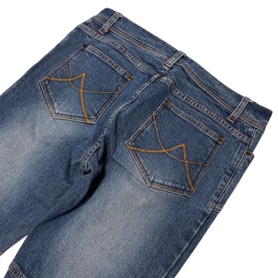 Cut line wide boot cut jeans  상품이미지6