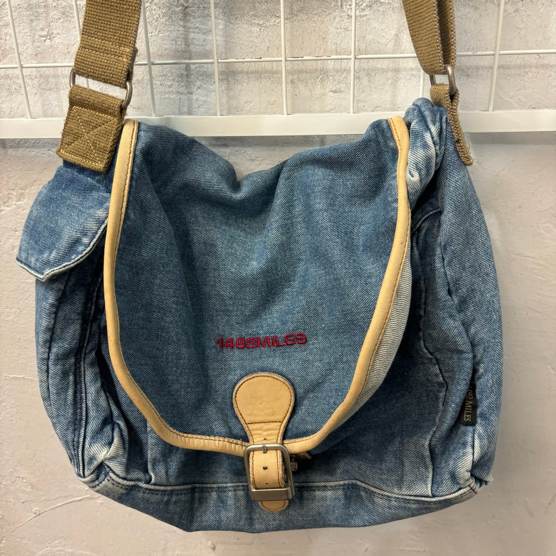 1492MILES 빈티지 데님 크로스백 OS 상품이미지2