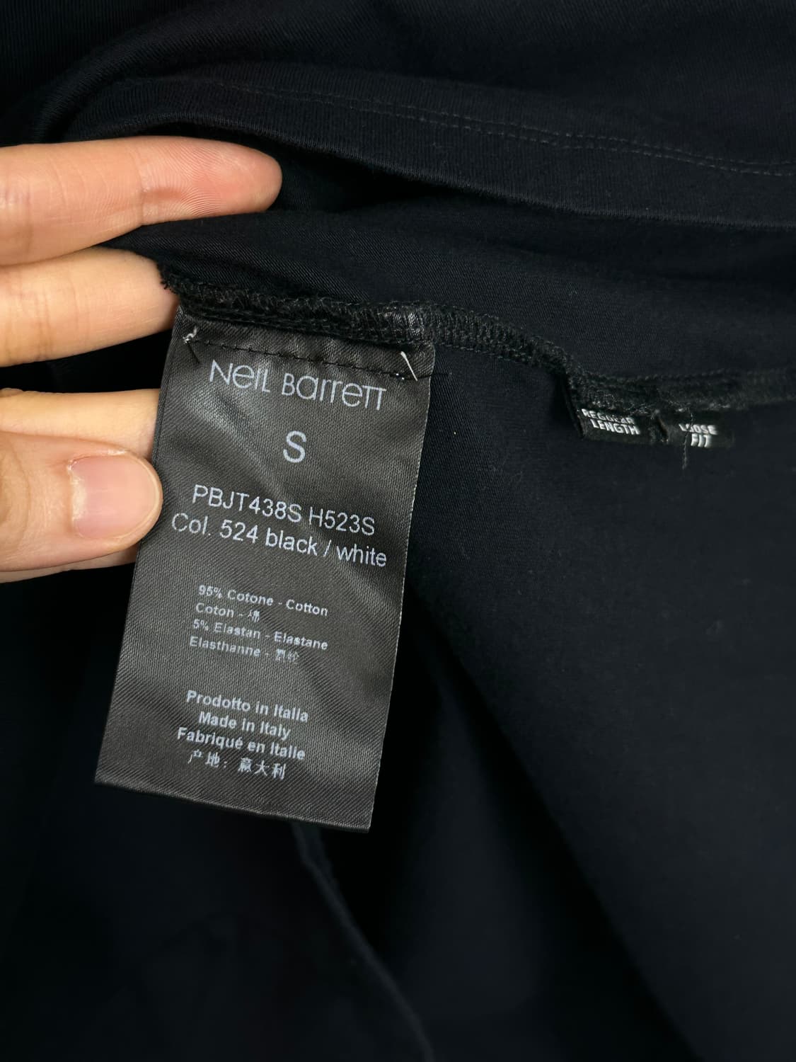 Neil Barrett Cross-Print Long Sleeve T-S 상품이미지8