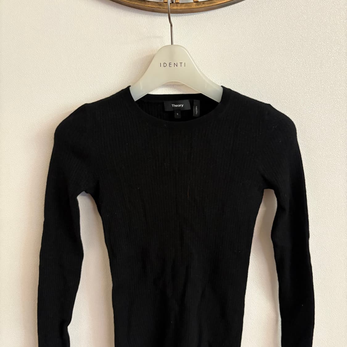 Theory 띠어리 블랙 골지 니트 S 상품이미지3