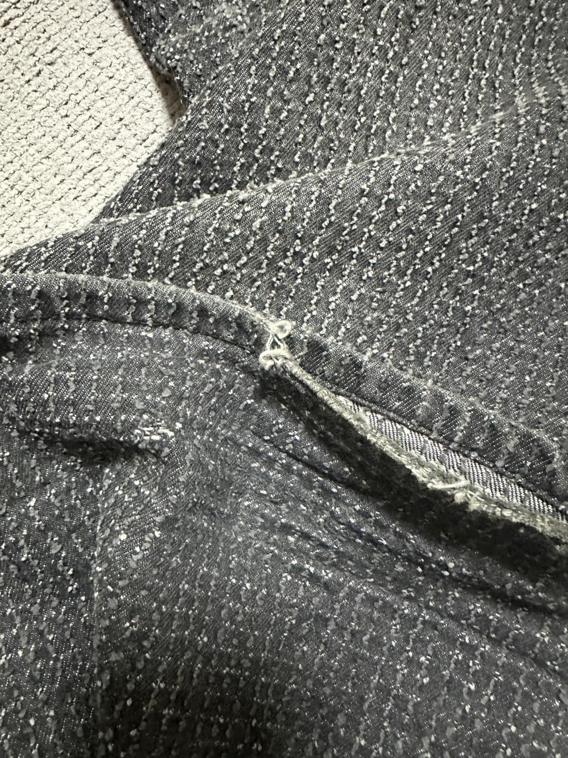 노이어 데미지 스트라이프 와이드 데님 팬츠 50사이즈 상품이미지4