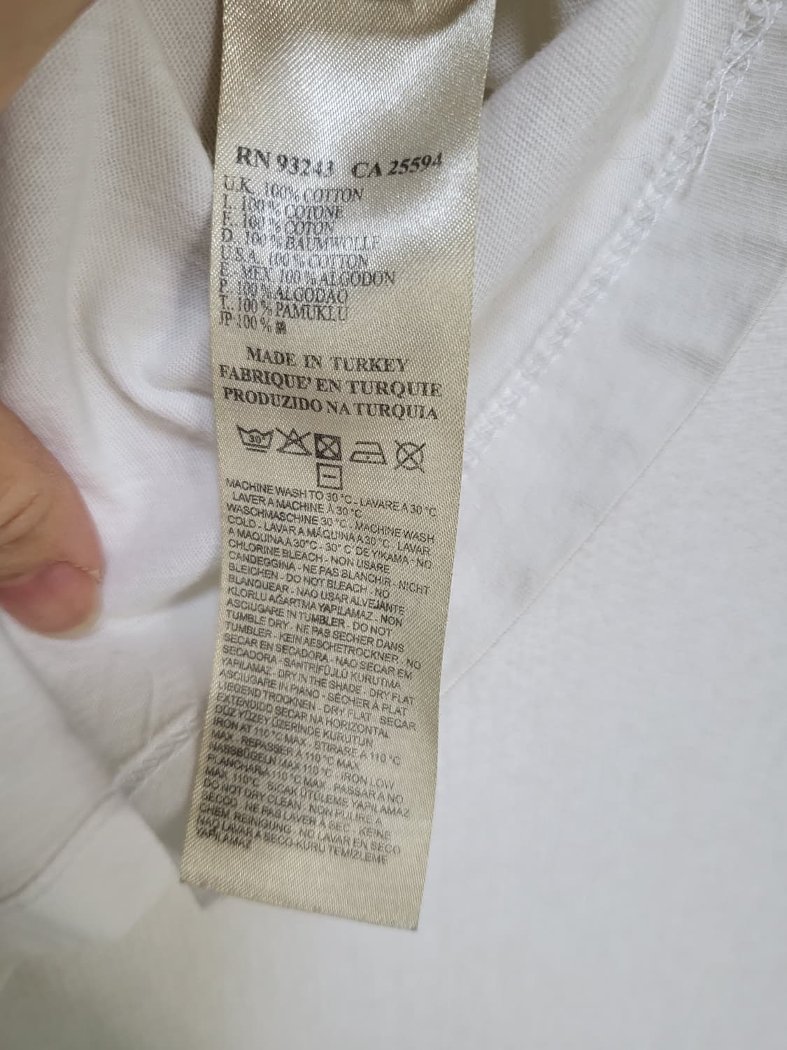 정품 Diesel(디젤)면100%시그니처 티셔츠 2벌 일괄55-66 상품이미지4