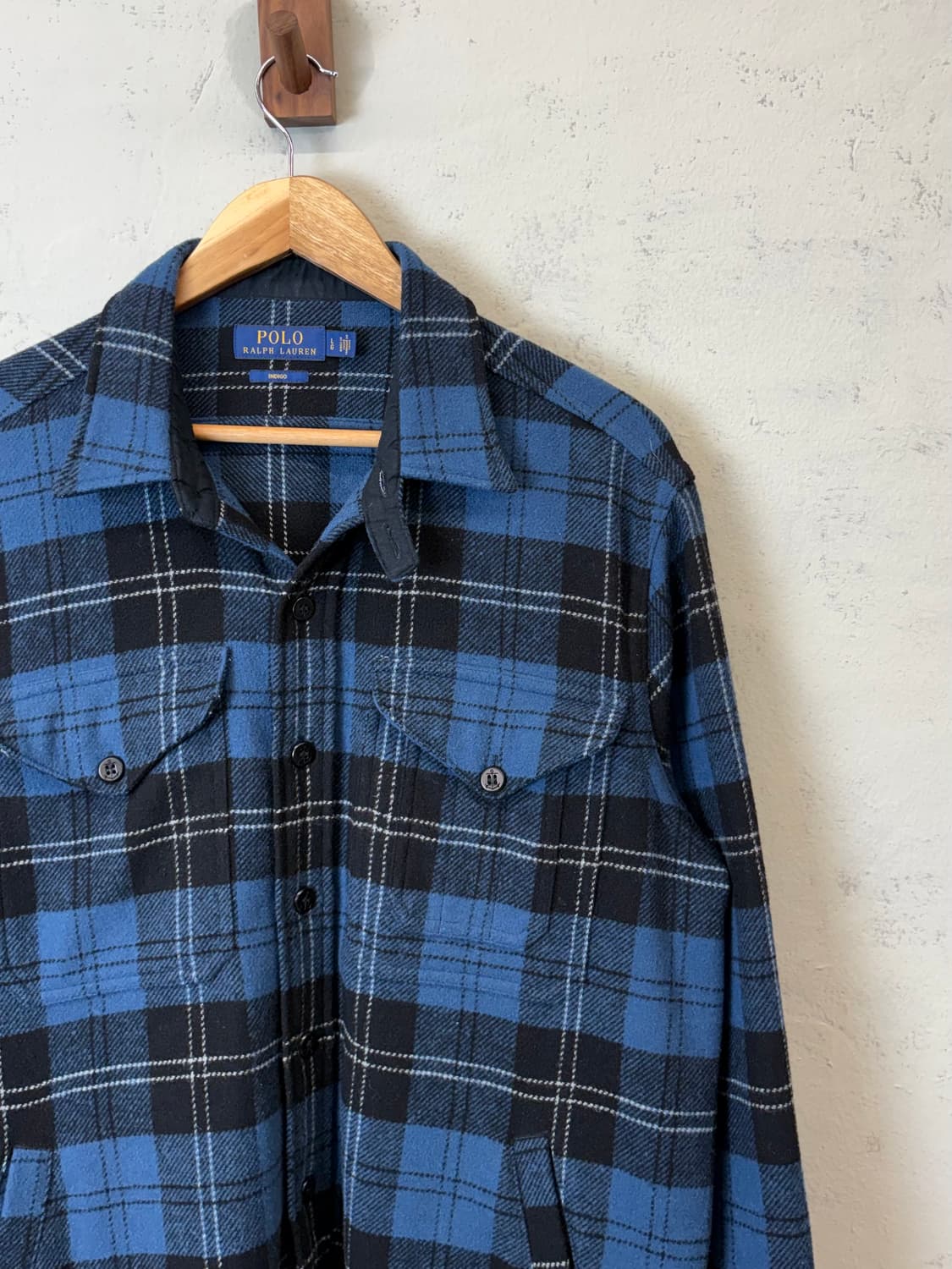 폴로랄프로렌 인디고 울 블렌드 트윌 셔츠 자켓 상품이미지2