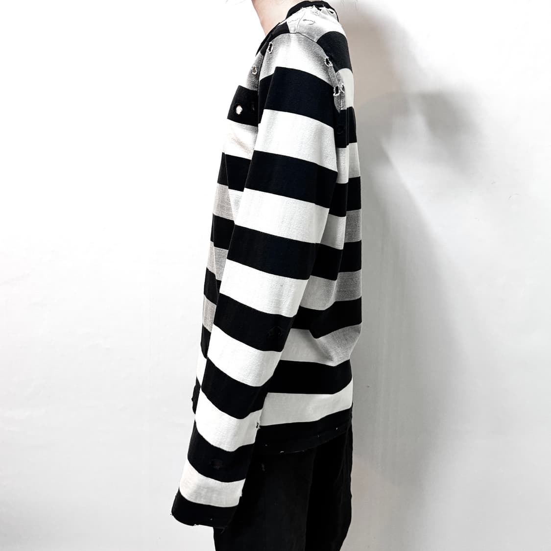 Number (N)ine 2002SS STRIPED L/S T-SHIRT 상품이미지5
