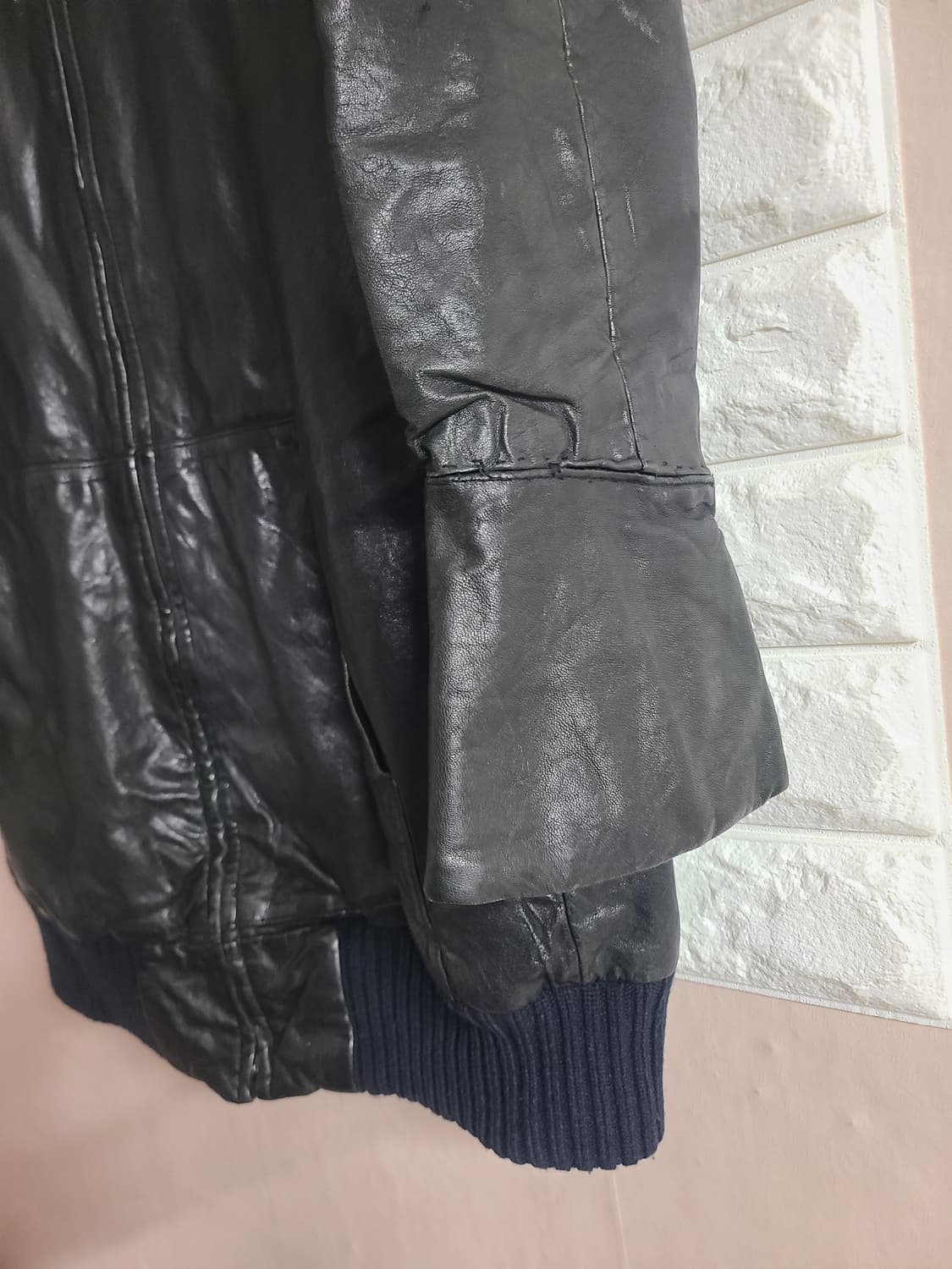 드로잉 여성 양가죽 하프코트(m) 상품이미지2