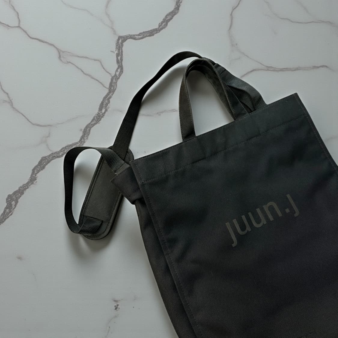 준지 프론트로고 캔버스 토트백.크로스백 상품이미지4