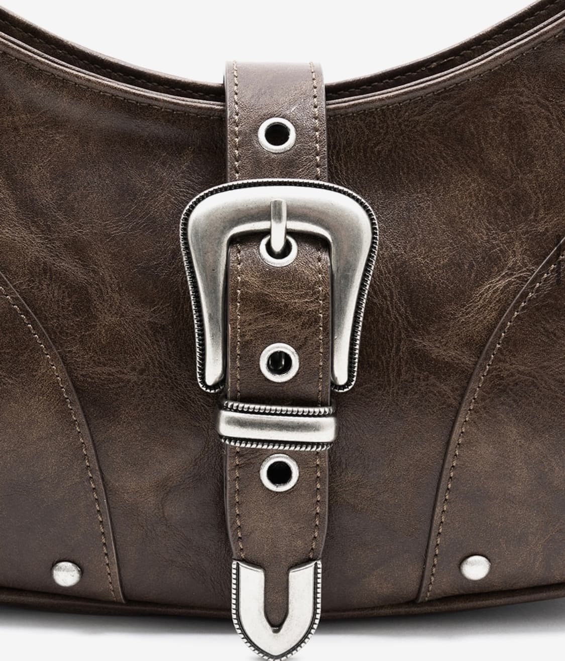 인사일런스 우먼 비건레더 버클 숄더백 상품이미지2