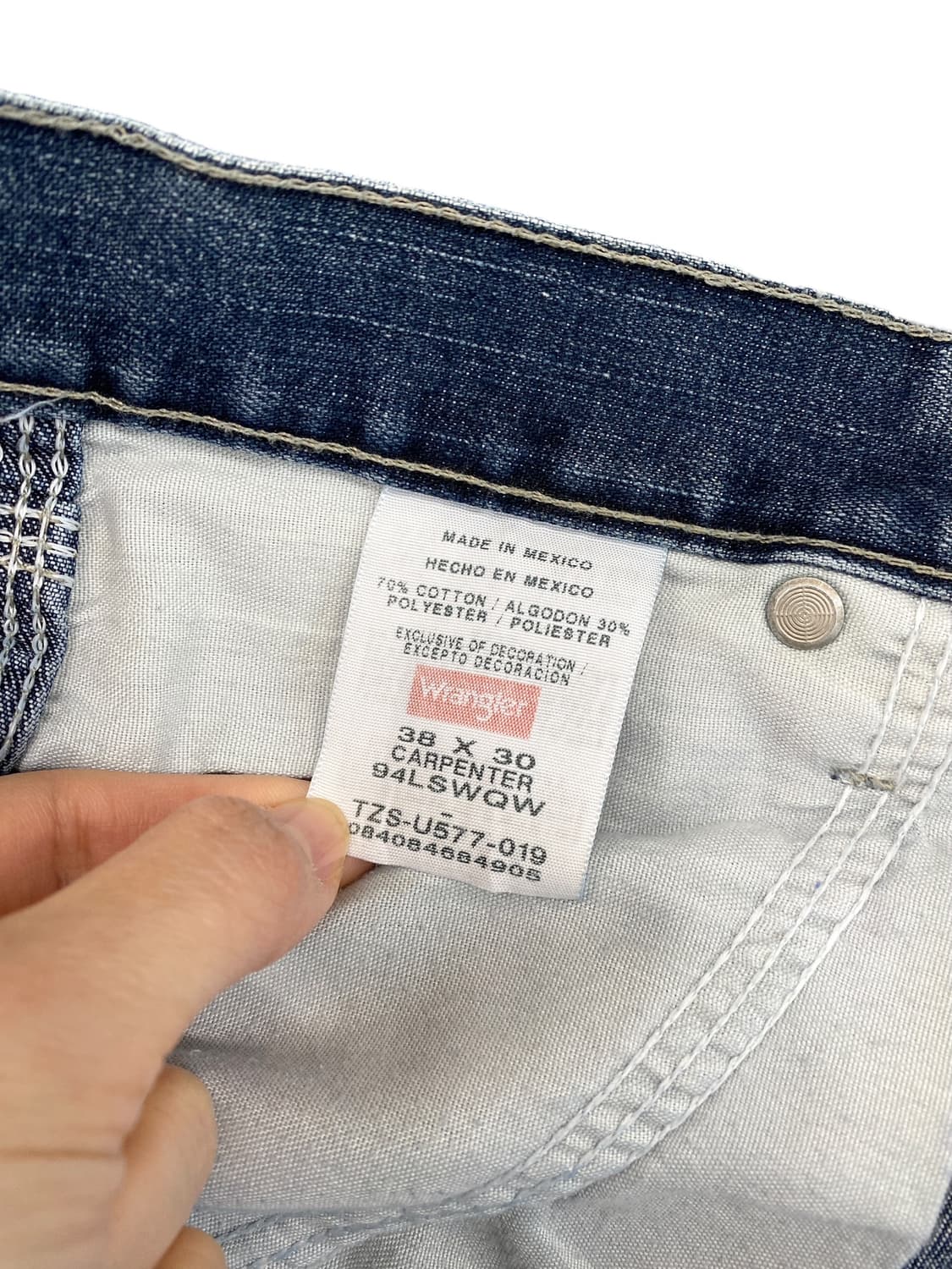 00‘s 랭글러 페인티드 데님 카펜더 팬츠 상품이미지9