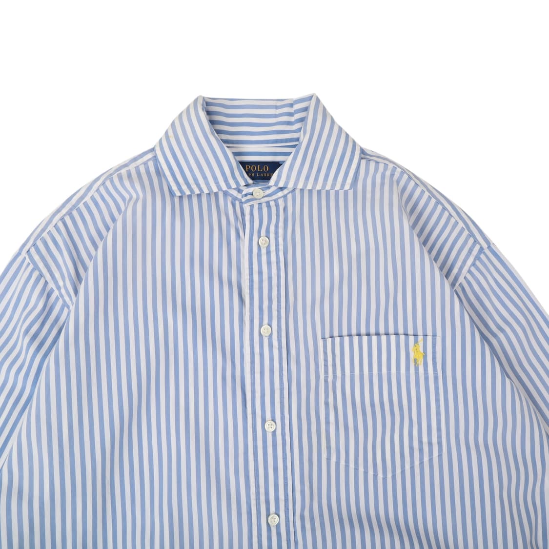 폴로 랄프로렌 라이트 블루 스트라이프 셔츠 원피스 상품이미지2