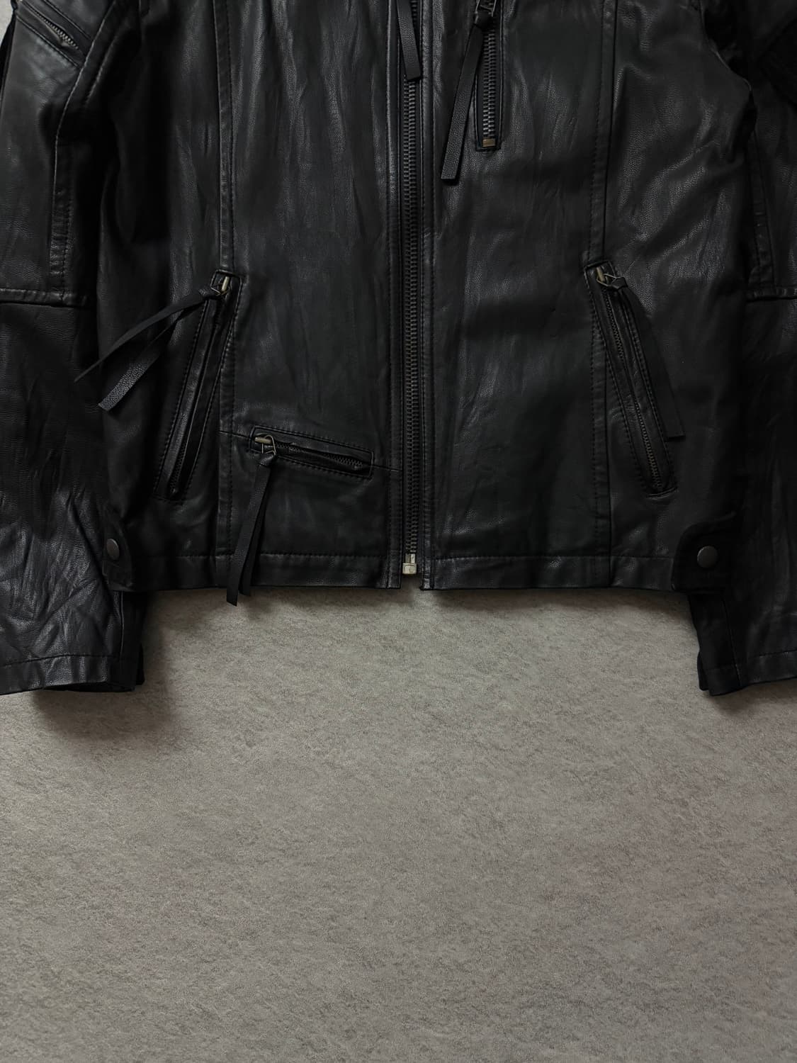 버카루 램스킨 레더 자켓 상품이미지7