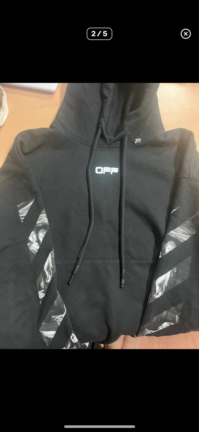 오프화이트 카라바조 후드티 상품이미지1