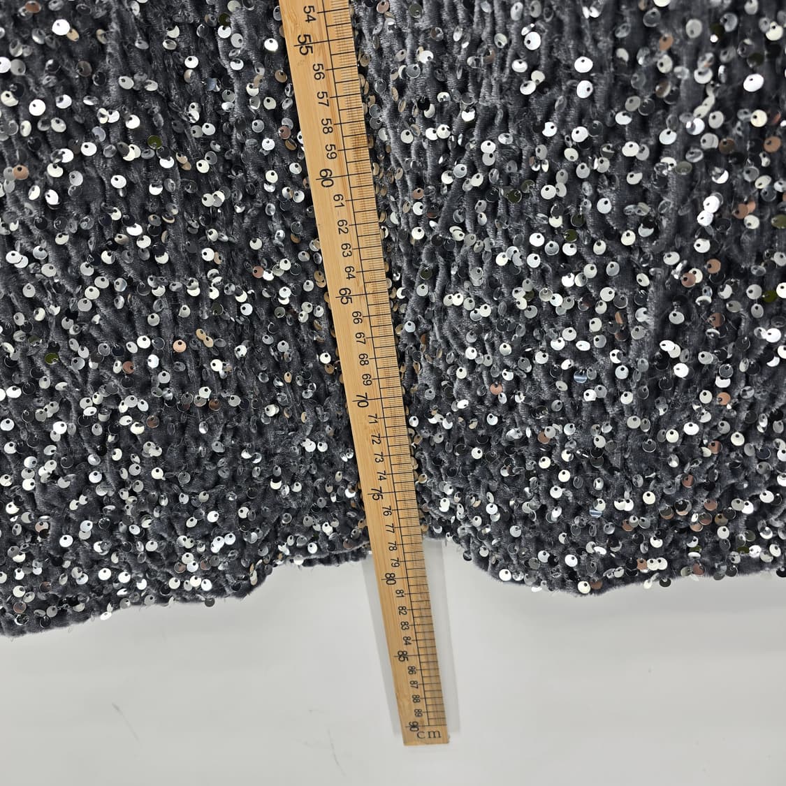 스팽글 벨벳 롱 스커트 상품이미지4