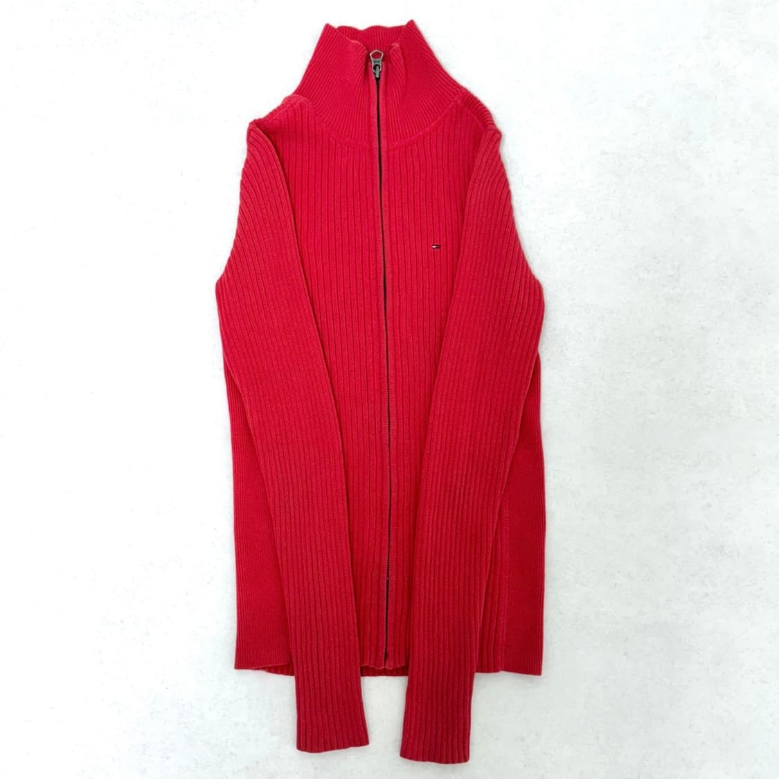 가격제안환영 급처 쿨거시네고)정품) 타미힐피거 니트집업 골지 타미 S 상품이미지2