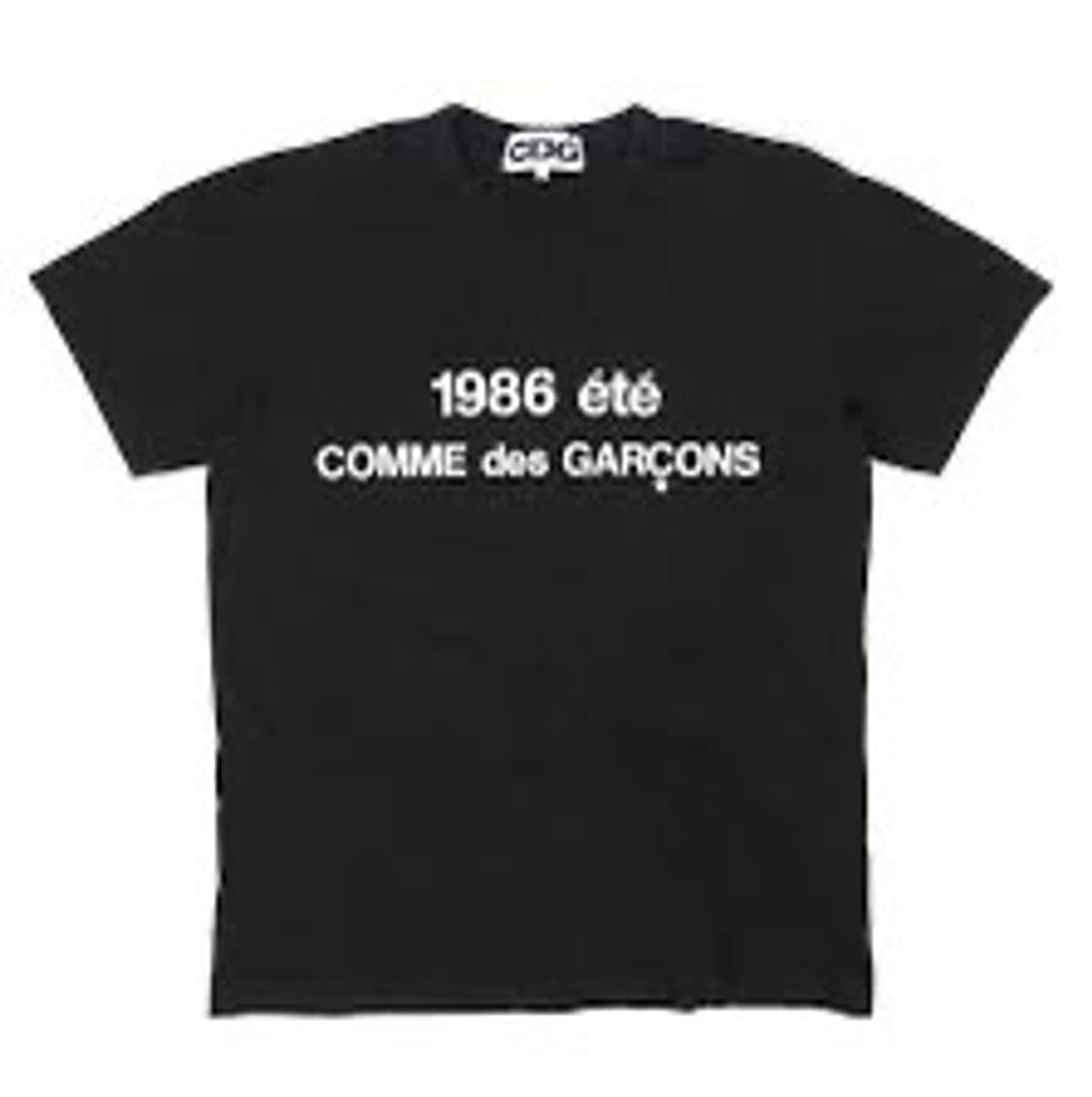 꼼데가르송 1986 티셔츠 블랙 상품이미지1
