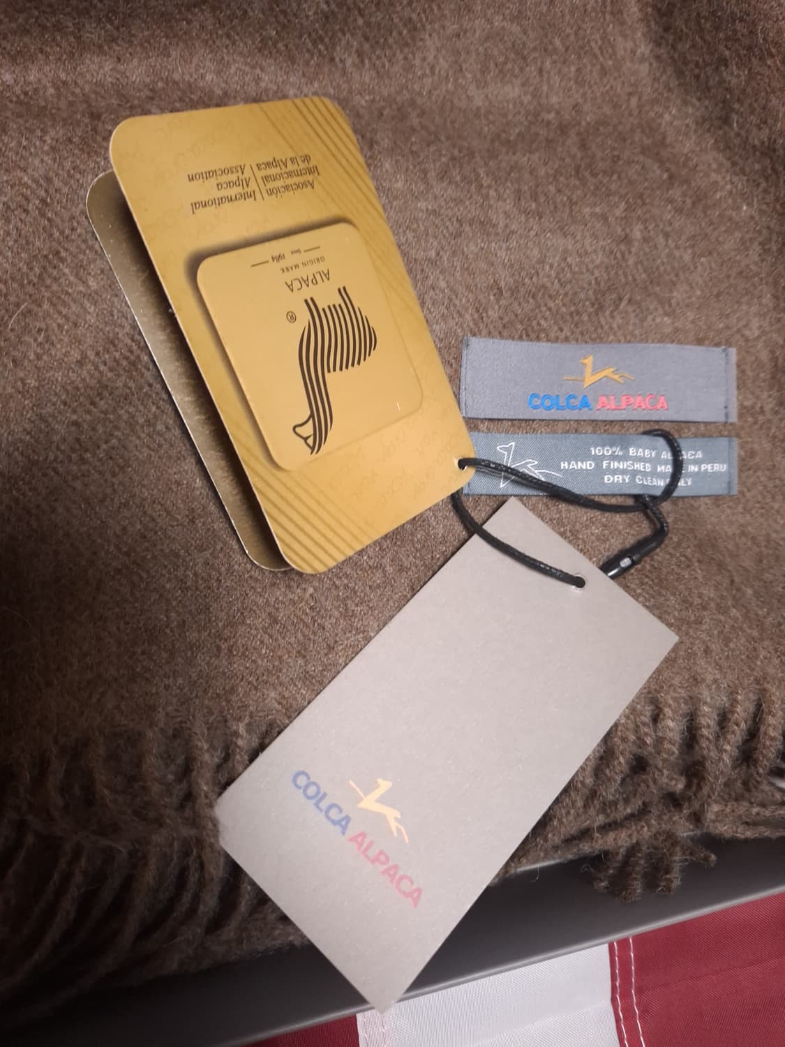 박스 택 새제품 100% 베이비 알파카 머플러 상품이미지4