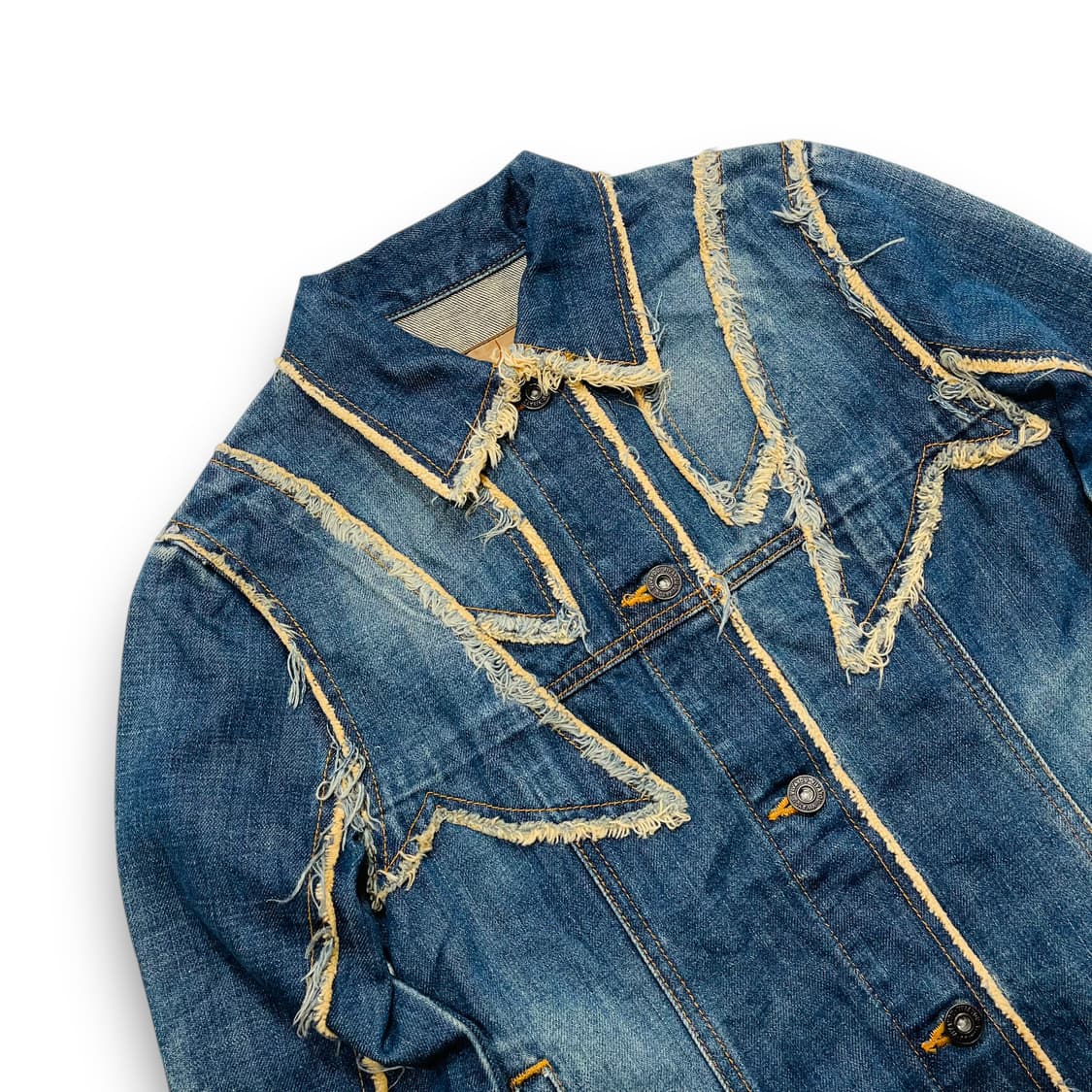 VIVAYOU Destroyed Western Denim Jacket 상품이미지5