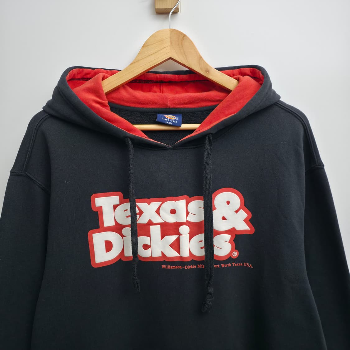 [L] 디키즈 블랙 후드티 상품이미지2