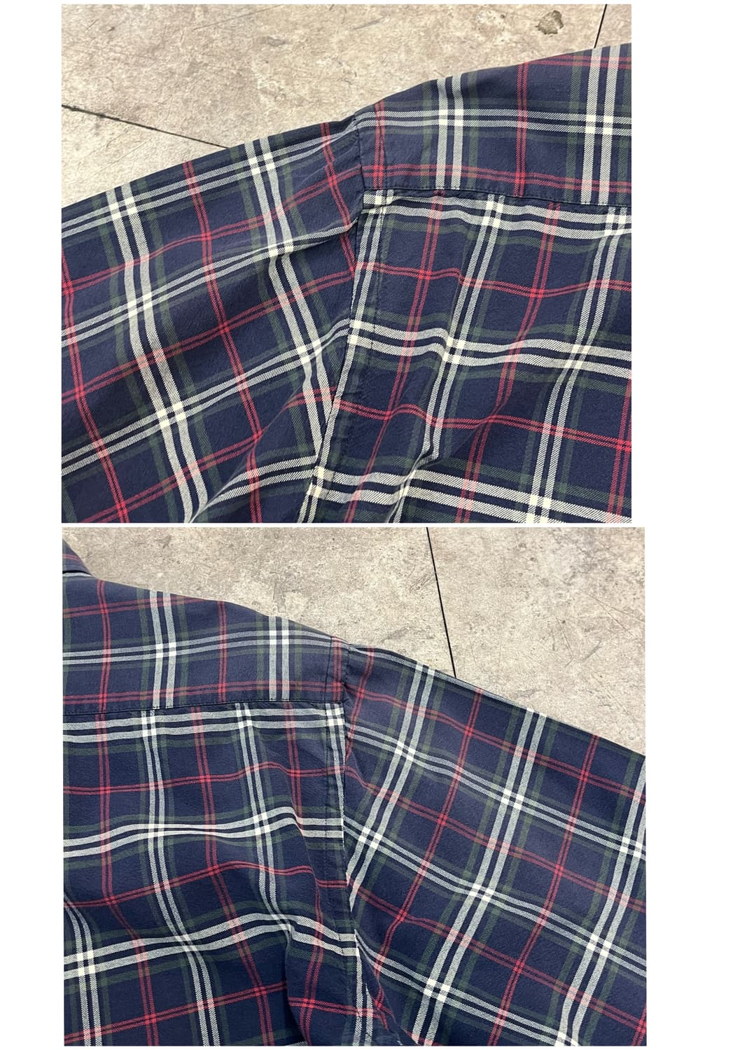 빈폴 체크 셔츠 네이비 100 #csz3244 상품이미지8